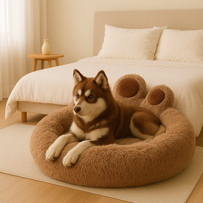 Fluffy Calming Pet Bed